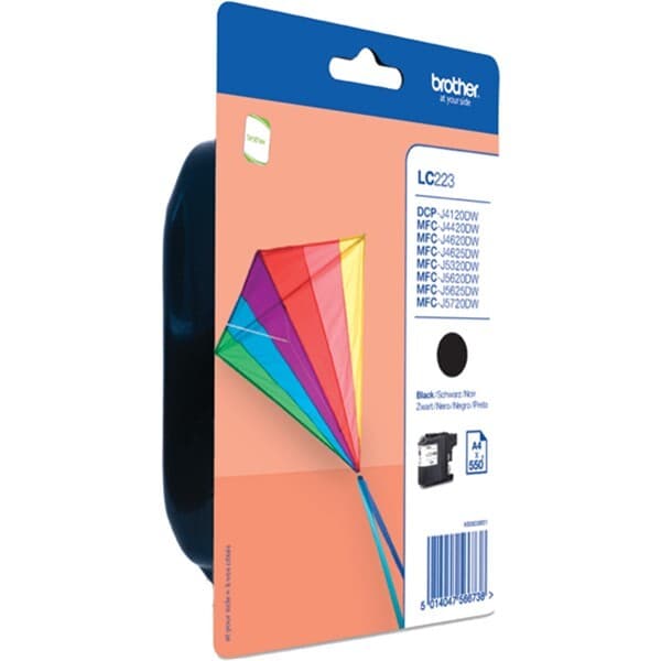 Tinteiro Brother LC-223BKBP - Preto