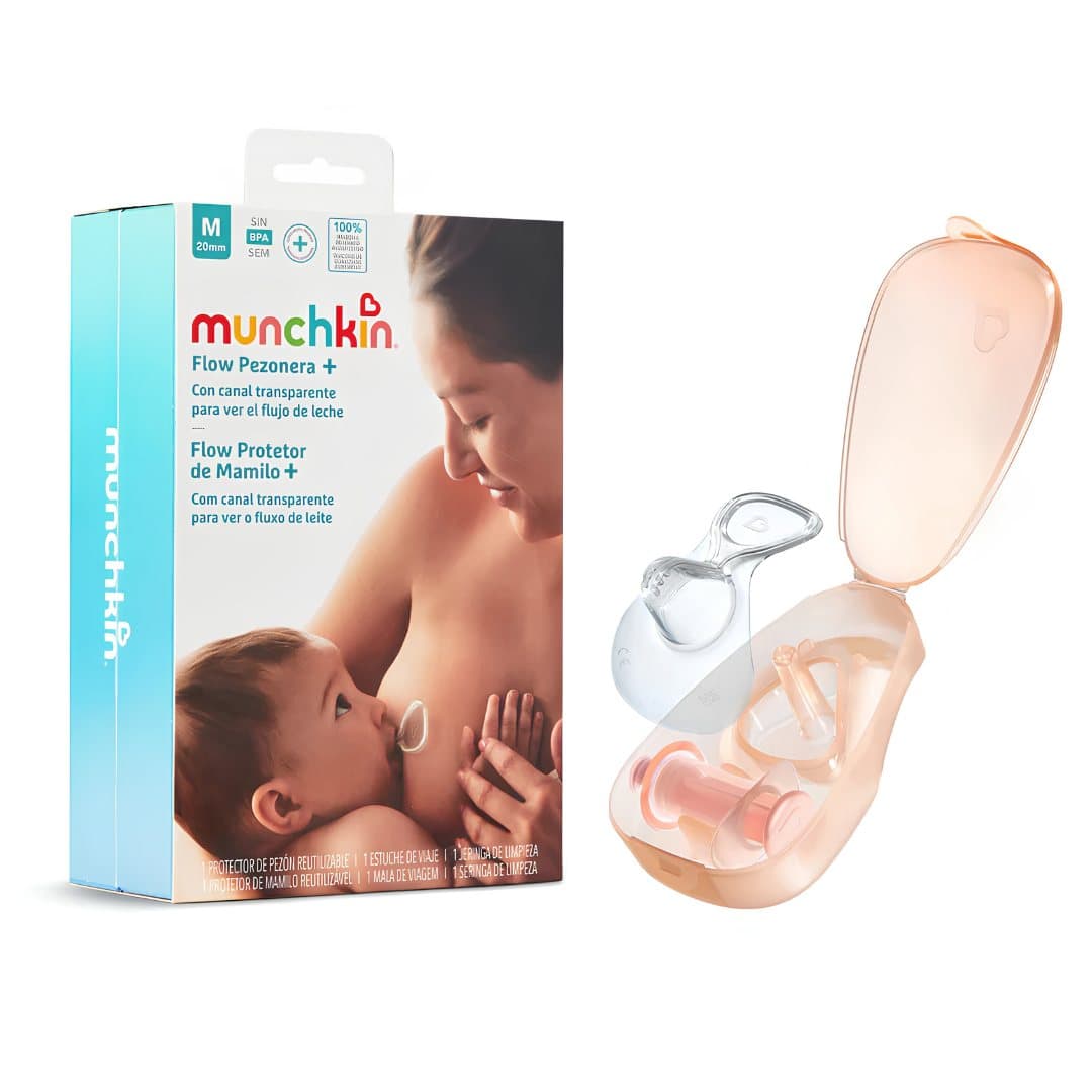 Munchkin Protetor de Mamilo Flow Starter Kit Silicone Tamanho L 24mm