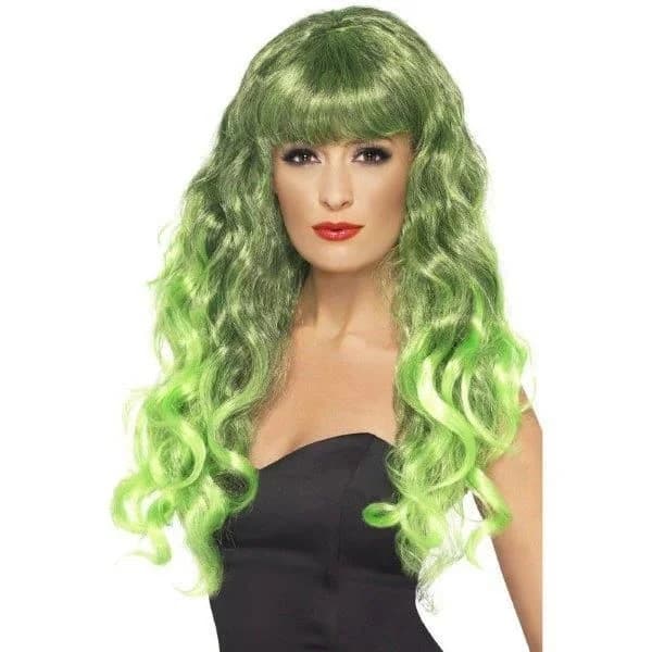 Smiffy's Peruca Siren Verde/Preto - 220042262