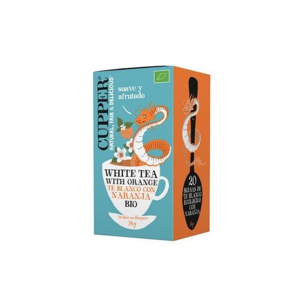 Cupper Chá Branco com Laranja Bio 20 Saquetas