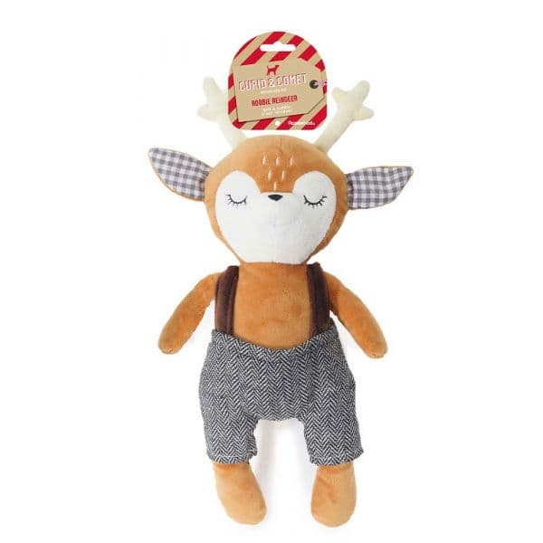 Rosewood Cupid & Comet Brinquedo de Natal para Cão Robbie Reindeer