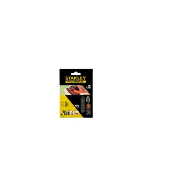 Stanley Folhas de Lixa de Malha STA39132-XJ para Mouse com Velcro Grão 240 3 Unidades