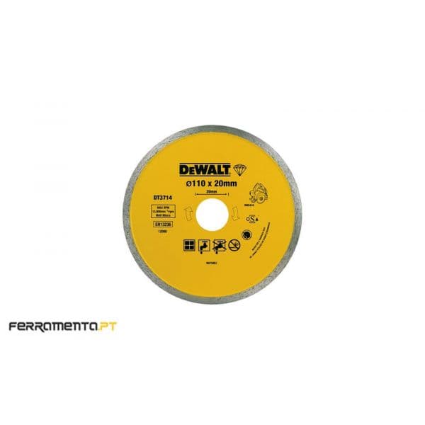 DeWALT Disco de Diamante Seco e Húmido 110x20mm - DT3714