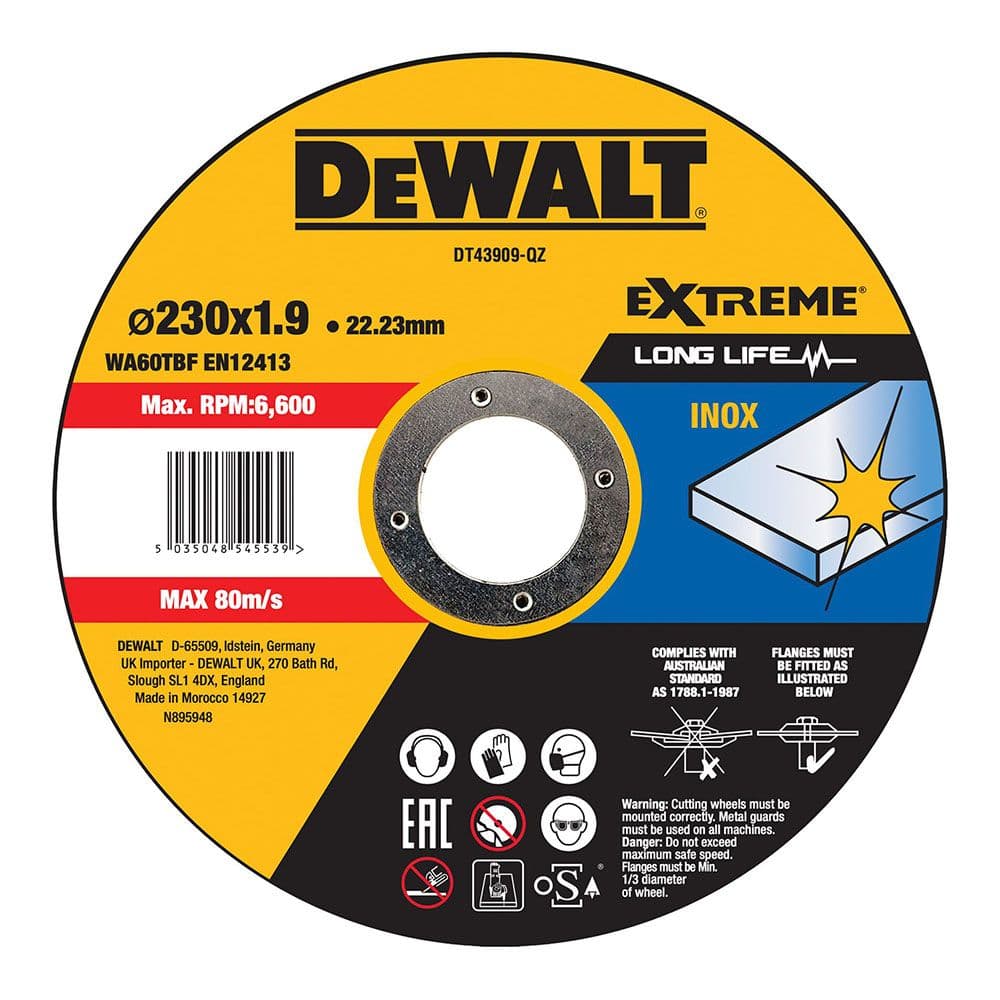Dewalt Disco de Corte Aço Inox 230mm - DT43909-QZ