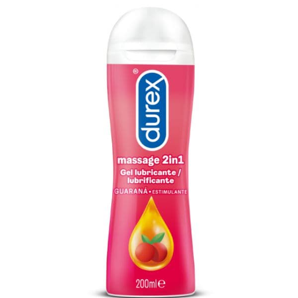 Durex Play Massage 2 em 1 Gel Lubrificante Guaraná 200ml