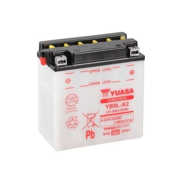 Yuasa Battery Bateria YB9L-A2 Combipack (con Electrolito)