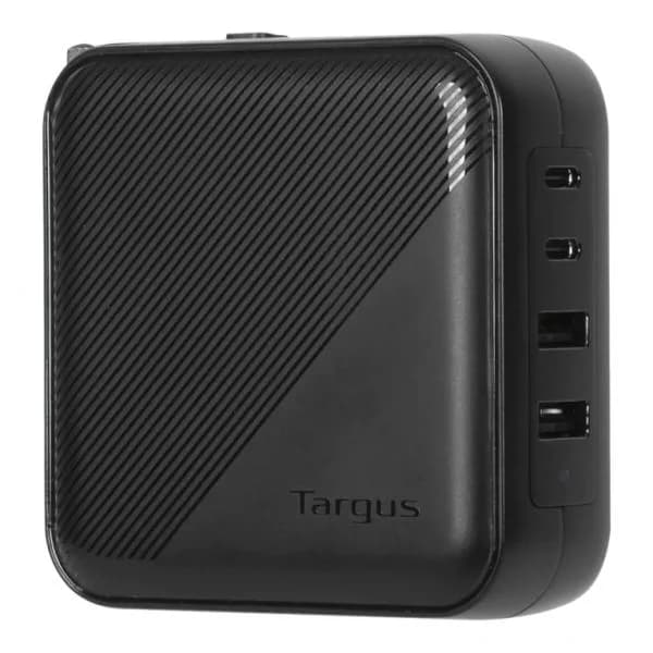 Targus APA109GL Carregador de Parede GaN 100W 2x USB-C + 2x USB-A