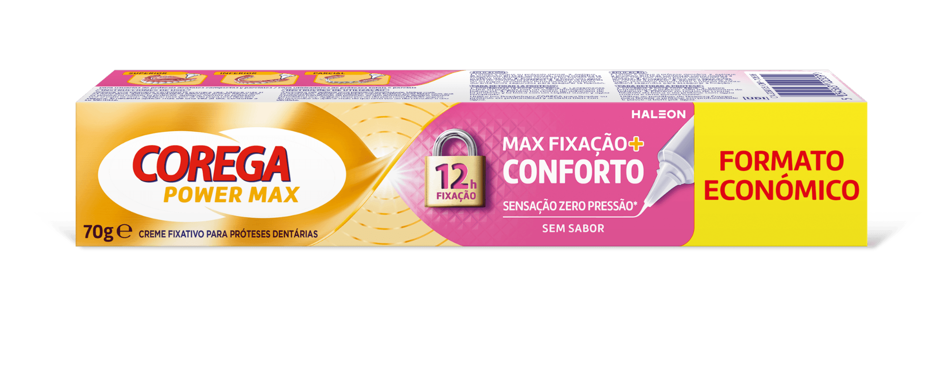 COREGA POWER MAX FIXAÇÃO+CONFORTO CREME 70G | WOWFARMA