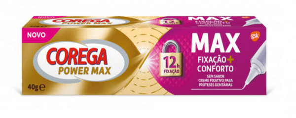 COREGA POWER MAX CREME FIXAÇÃO+CONFORTO 40G | WOWFARMA