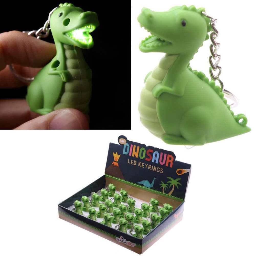 Puckatoy Porta-Chaves Dinossauro com Luz e Som