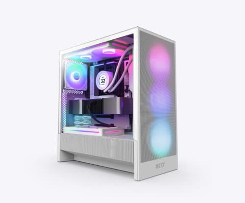 Nzxt Caixa ATX H5 Flow RGB (2024) Vidro Temperado Preta