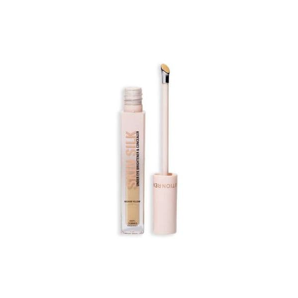 Revolution Skin Silk Under Eye Brightener & Concealer Medium Yellow 4ml