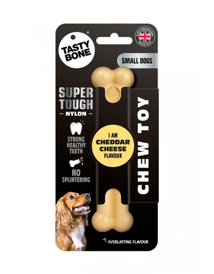 Tastybone - Brinquedo Osso em Nylon para cão - Queijo