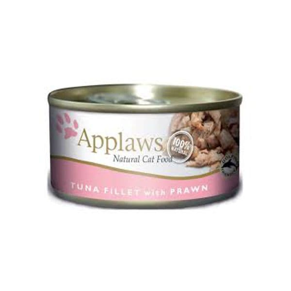 Ração Húmida Applaws Natural Tuna Fillet & Prawn Cat 70g