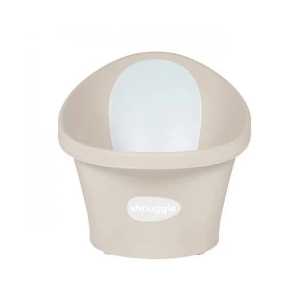 Shnuggle Banheira Taupe com Encosto Branco