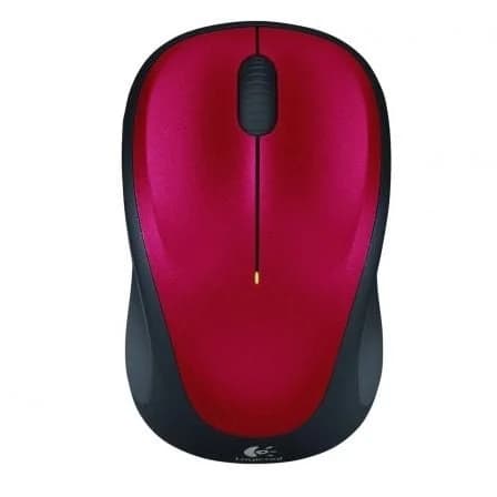 Ratón Inalámbrico Logitech M235 / Rojo / 1000 DPI