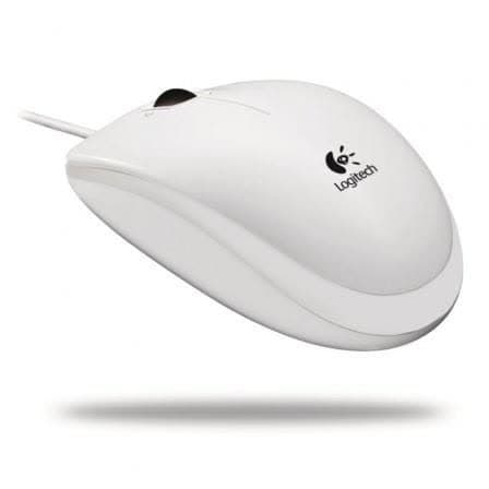 Logitech B100 Optical Mouse USB White