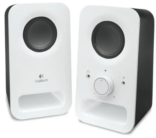 Colunas Logitech Z150 Compact Stereo 6W Peak / 3W RMS Brancas