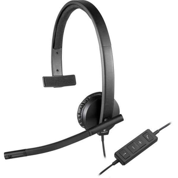 Logitech H570e Stereo Headset Black