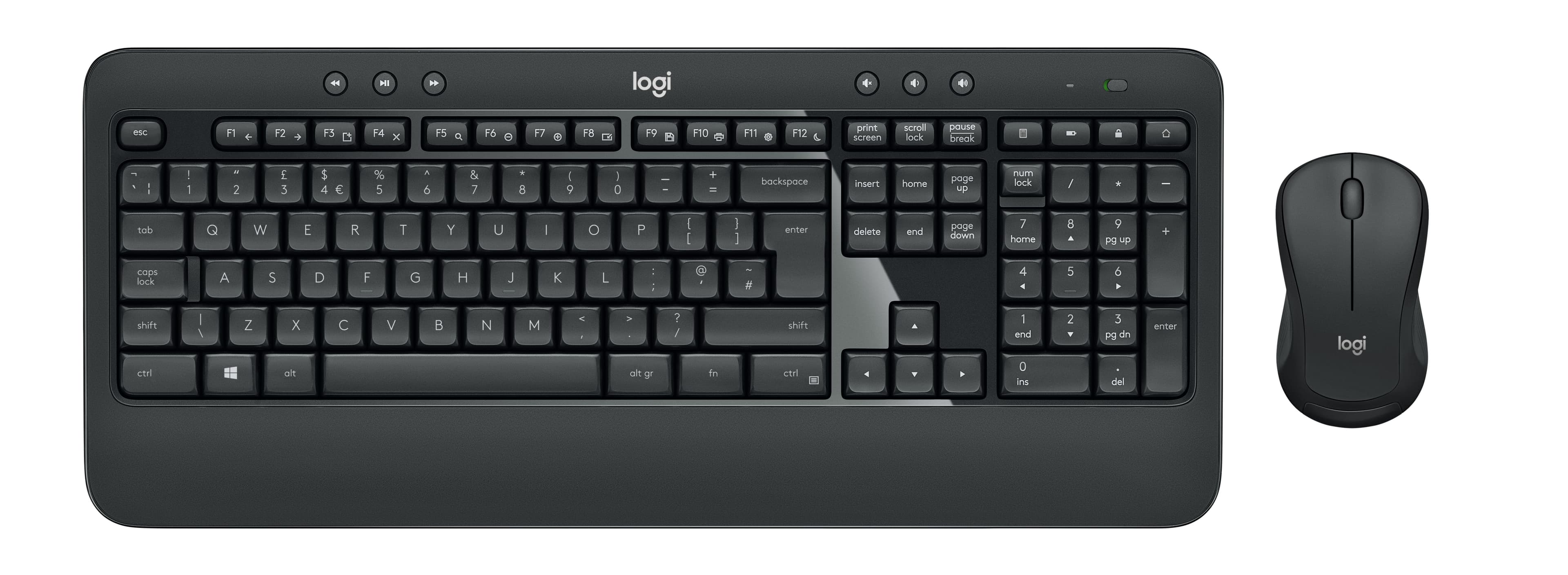 Teclado Logitech MK540 Advanced - Conjunto de e Rato - sem Fios - 2.4 Ghz - Alemão 920-008675 - 920-008675