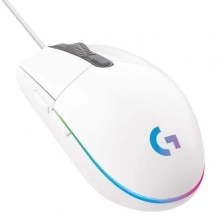 Logitech G102 LIGHTSYNC Rato Gaming com Fio – Branco, 6 Botões, 8000 DPI