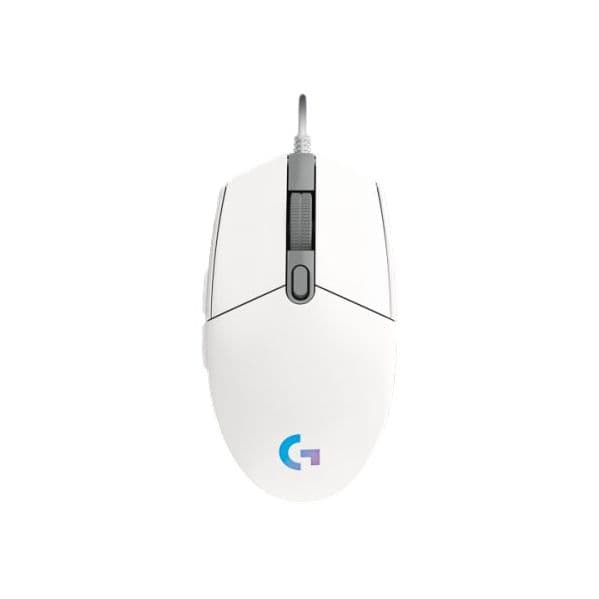 Logitech G102 LIGHTSYNC Rato Gaming com Fio – Branco, 6 Botões, 8000 DPI