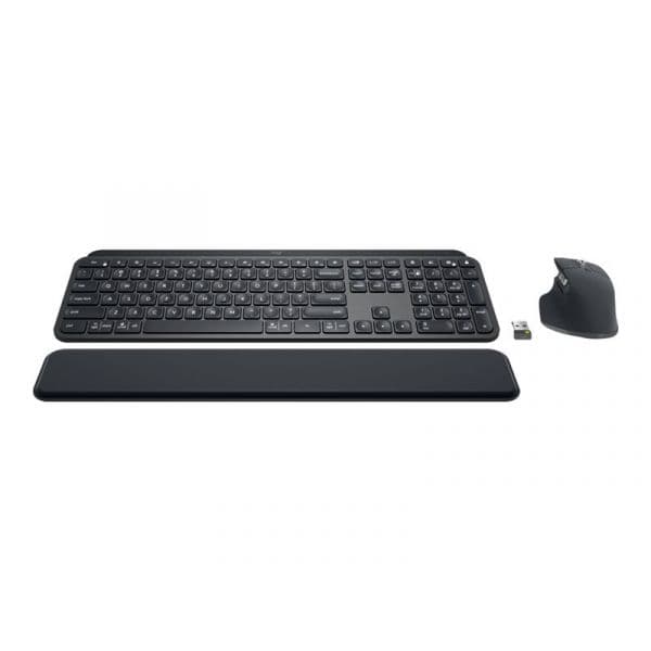 Teclado Logitech MX Keys Combo for Business Rato Sem Fios Reino Unido Grafite