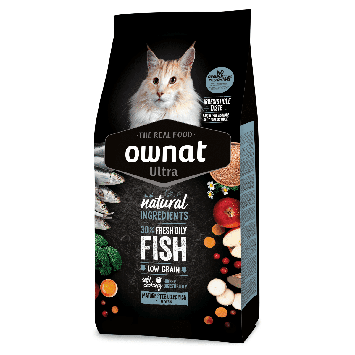 Ownat Ultra Gato Mature Sterilized Fish (7-12 anos) 1,5 kg