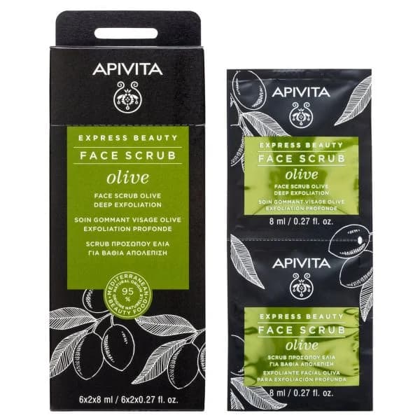 Apivita Express Beauty Máscara Esfoliante Intensiva Azeite 2x8ml