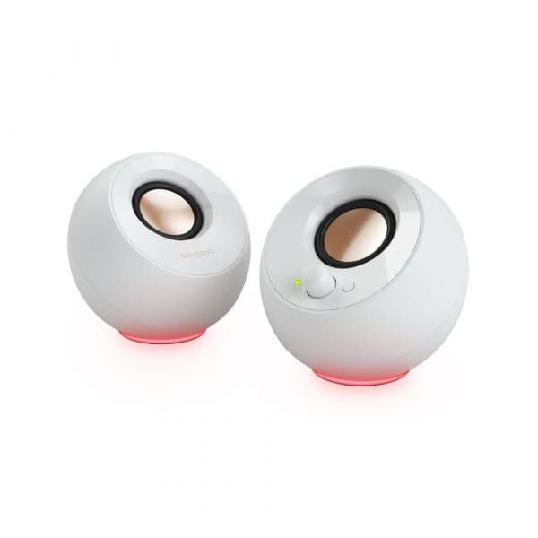 Creative Pebble SE Coluna Estéreo 2.0 RGB Bluetooth 5.3 USB-C Jack 4.4W White