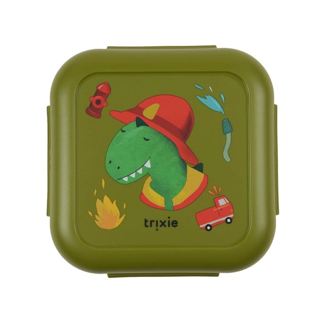 Trixie lancheira pequena com clip – fireman mr. dino +3 anos