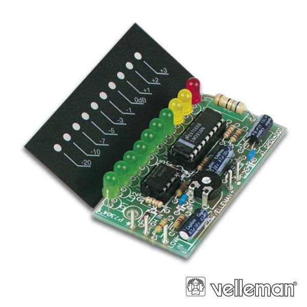 Velleman Kit Medidor Vu 1x10 LEDS Mono - K4304