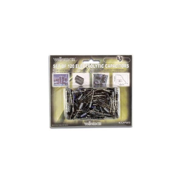 Conjunto condensadores eletroliticos 1mF a 1000mF K/CAP2