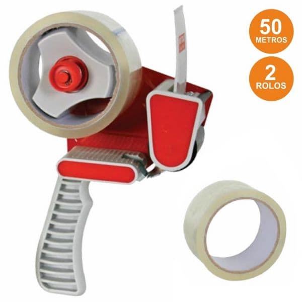 Perel Desenrolador Punho Fita 50mm + 2 Rolos 50mmx50m - VELDTDIS2T