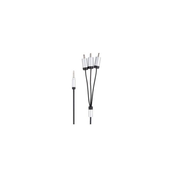 Velleman Cabo A/V Jack 3,5mm Macho (4 polos) vs 3 RCA Macho Alta Qual - VELPCMP90B