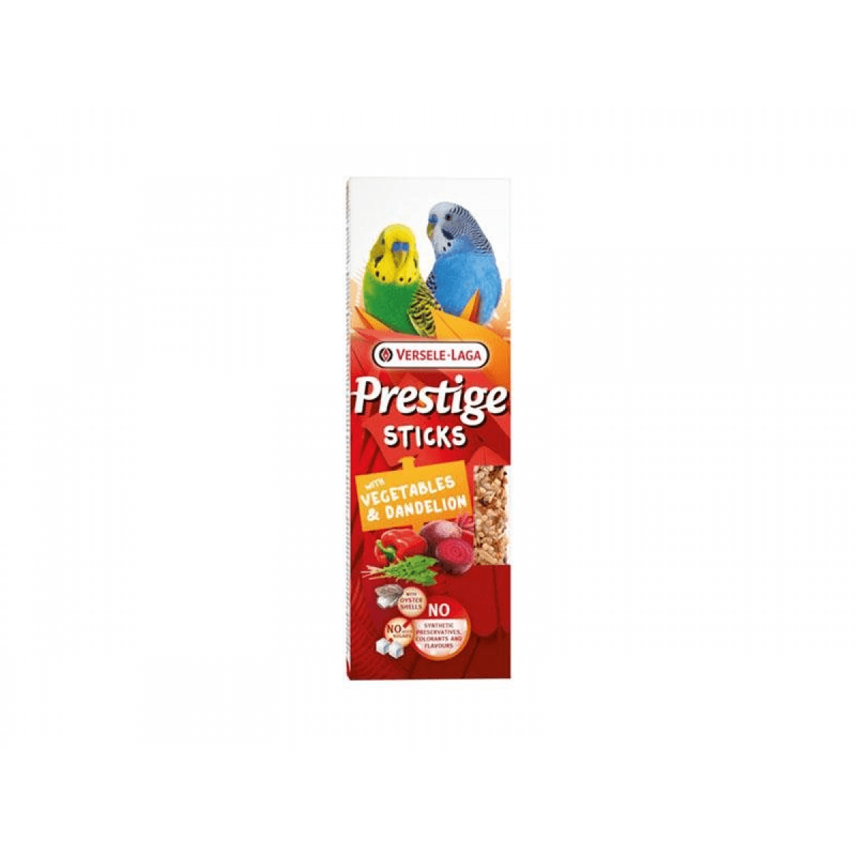 Versele Laga Prestige Sticks para Periquitos com Vegetais & Dente de Leão e Mel 2 x 30gr