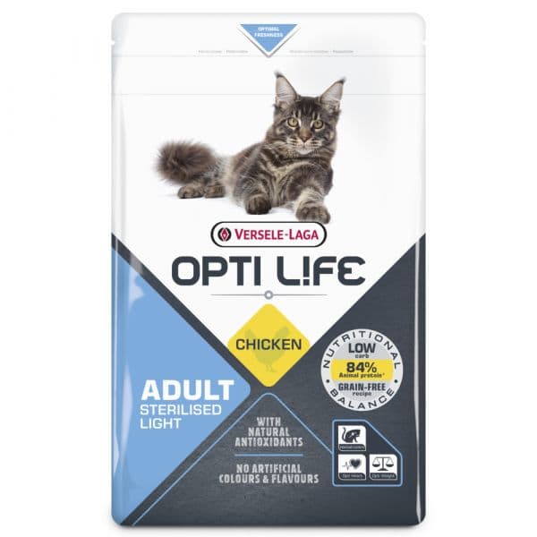 Versele Laga Opti Life Sterilised / Light 2,5Kg