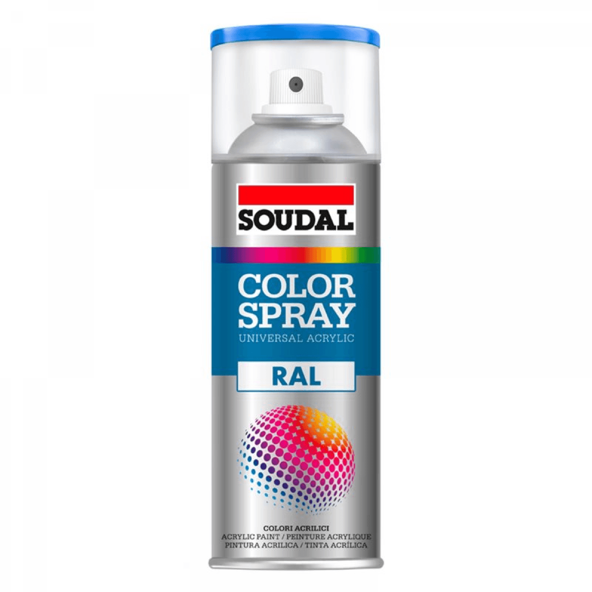 Soudal Color Spray Ral 400ml - 9006 Metalizado