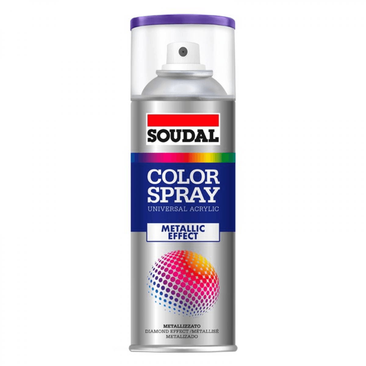 Color Spray Efeito Metalizado Soudal 400ml