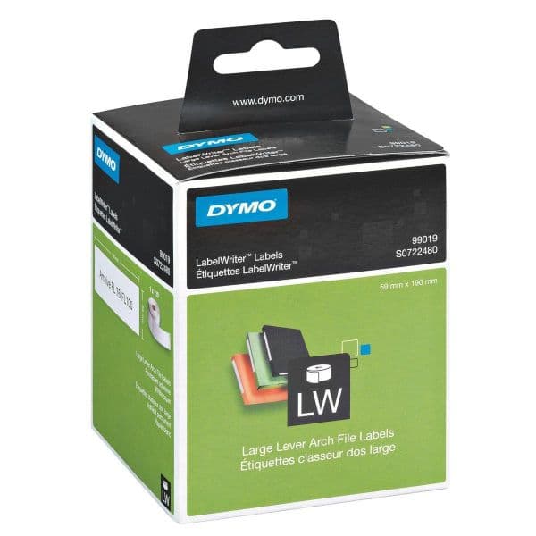 Dymo Rolo Etiquetas Brancas Lombada (99019) 190mmx59mm 110 uds.