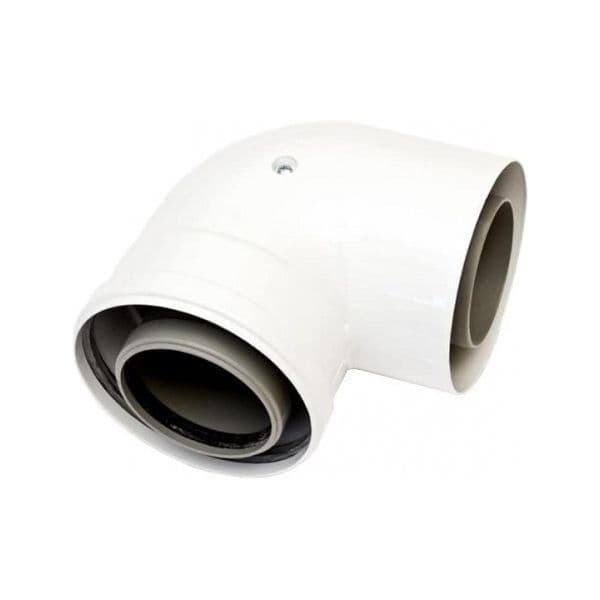 Ariston Curva Coaxial D80/125 M/h 90º Cond. - 3318091