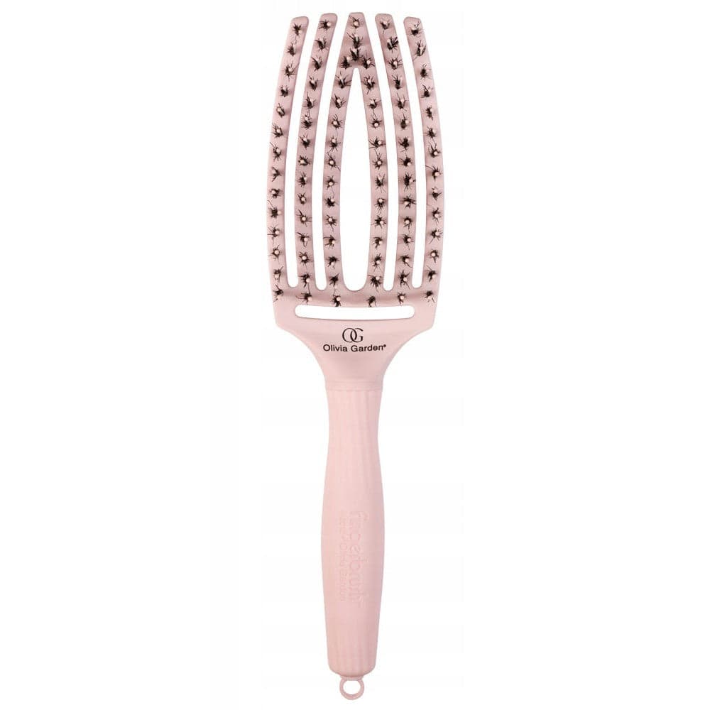 Olivia Garden - Cepillo Fingerbrush Pastel Pink Medium - 1 Unidad