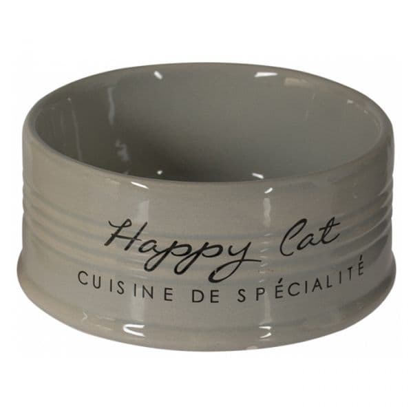 Duvo+ Taça Cerâmica "happy Cat" Cinzento 300 ml