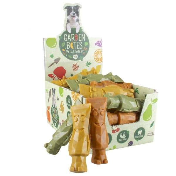 Duvo+ Snacks Vegetarianos Fruity Tonya Toothpaste Garden Bites Caixa L