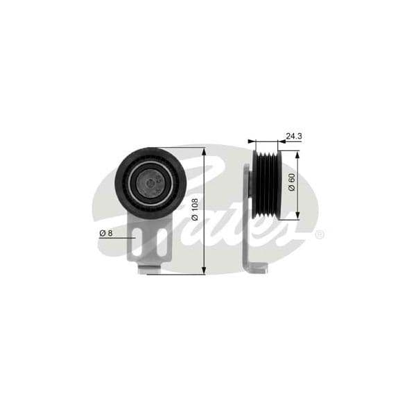 Gates Rolo Tensor, Correia Trapezoidal Estriad - T36069
