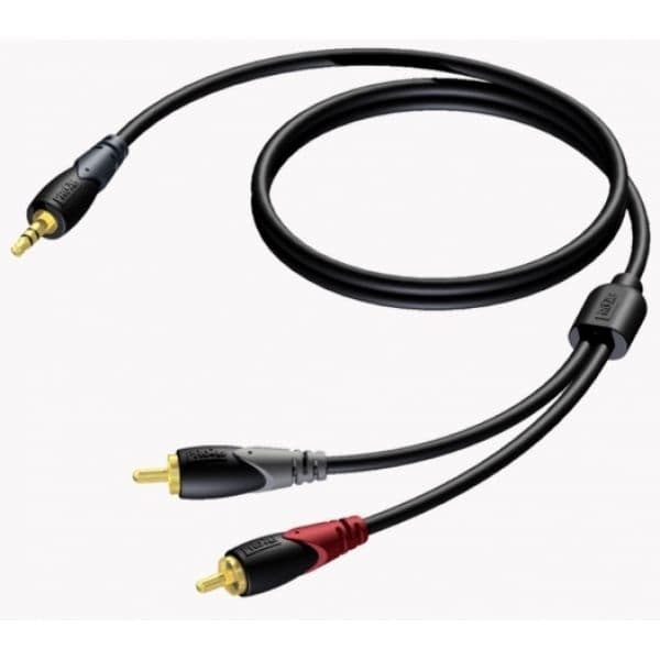 Procab Cabo Áudio Jack Estéreo 3,5mm para 2RCA 15m
