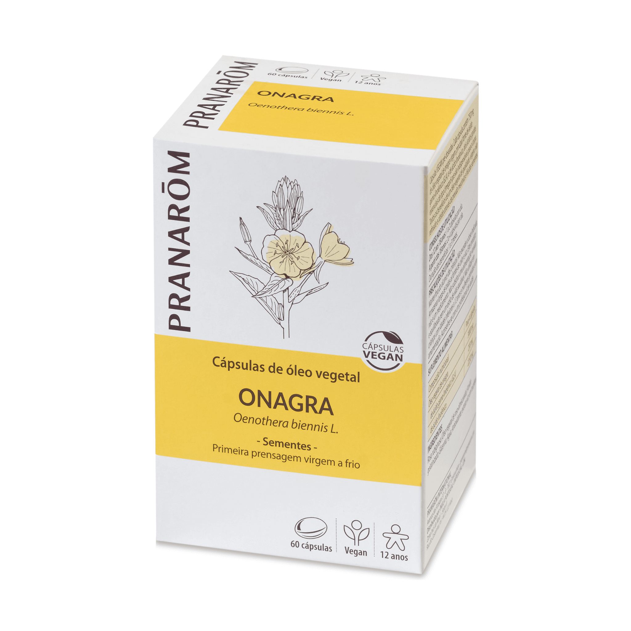 Pranarom Óleo Vegetal de Onagra 60 Cápsulas