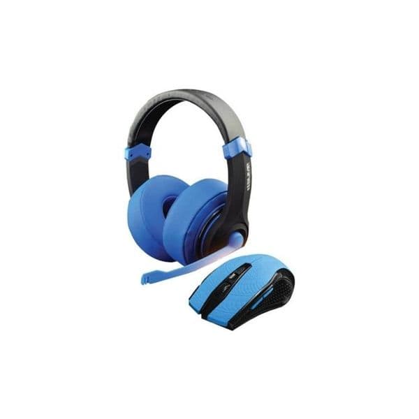 Dragon War Auscultador e Rato Black/Blue