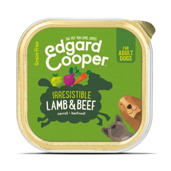 Ração Húmida Edgard & Cooper Grain-Free Adult Lamb & Beef 150g