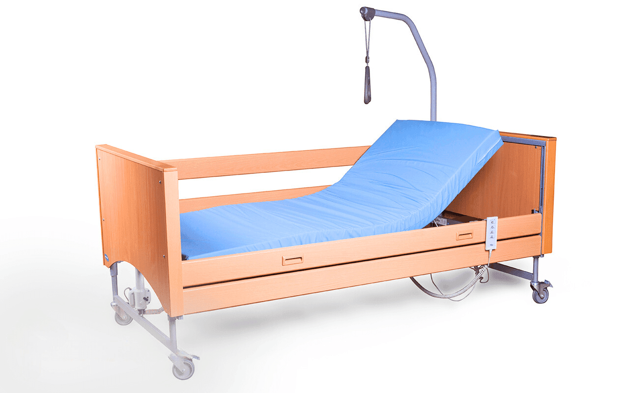 Cama elétrica medley elevatória com grades + pendural com painéis